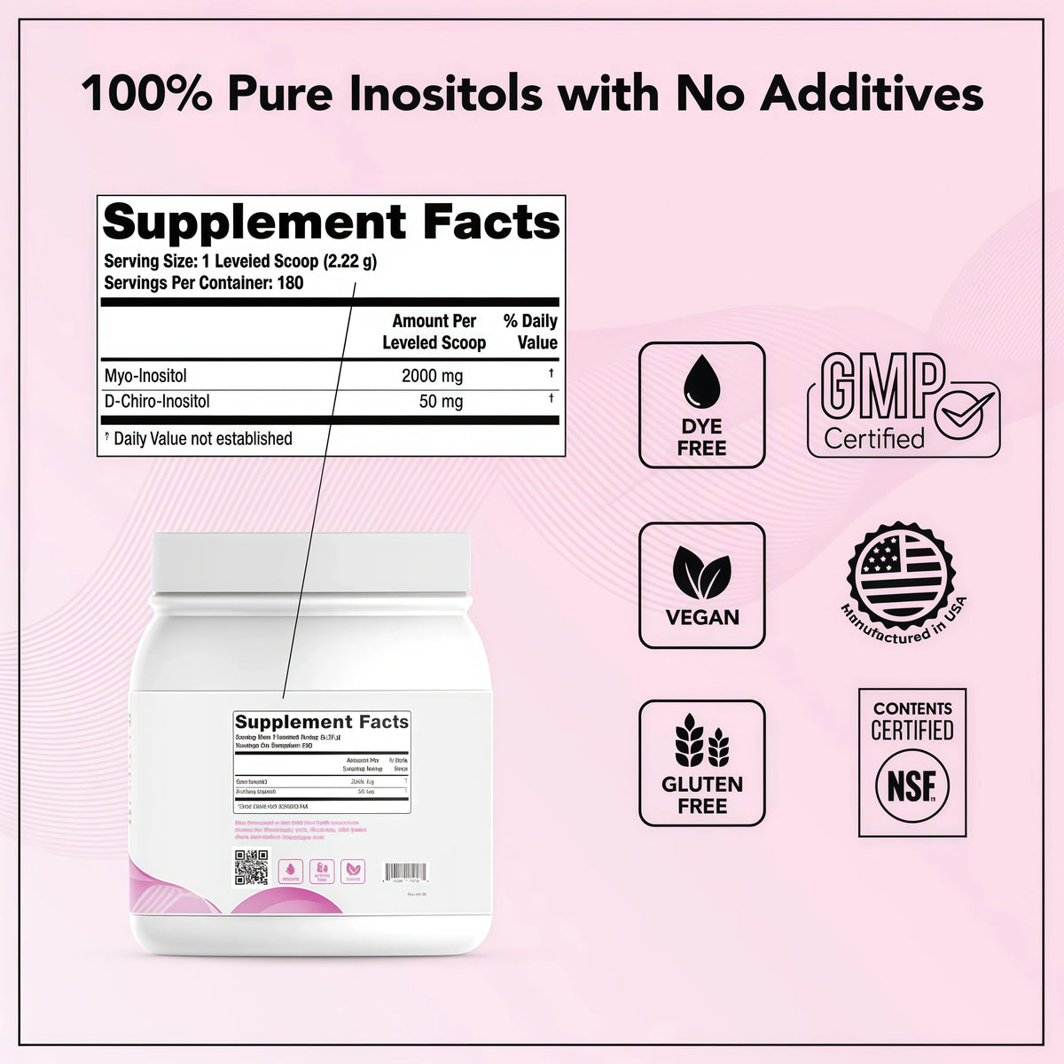 Theralogix Ovasitol Canister – Fertility & Hormone Health, NSF Certified